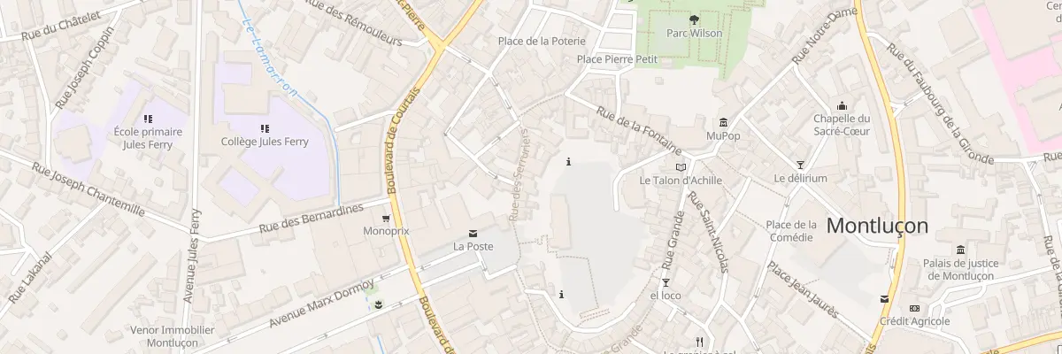 Plan du 28B Rue des Serruriers à Montluçon