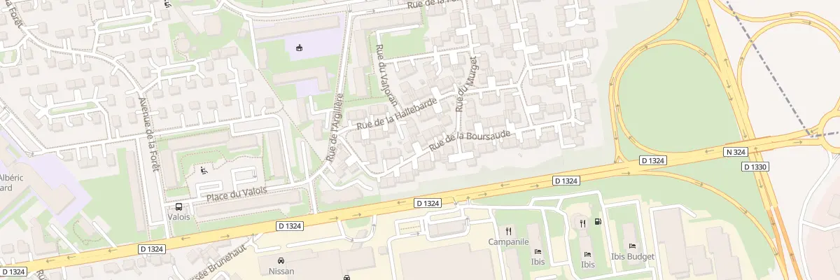 Plan du 13 Rue de la Boursaude à Senlis