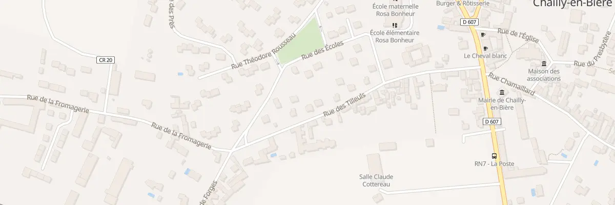 Plan du 22 Rue des Tilleuls à Chailly-en-Bière