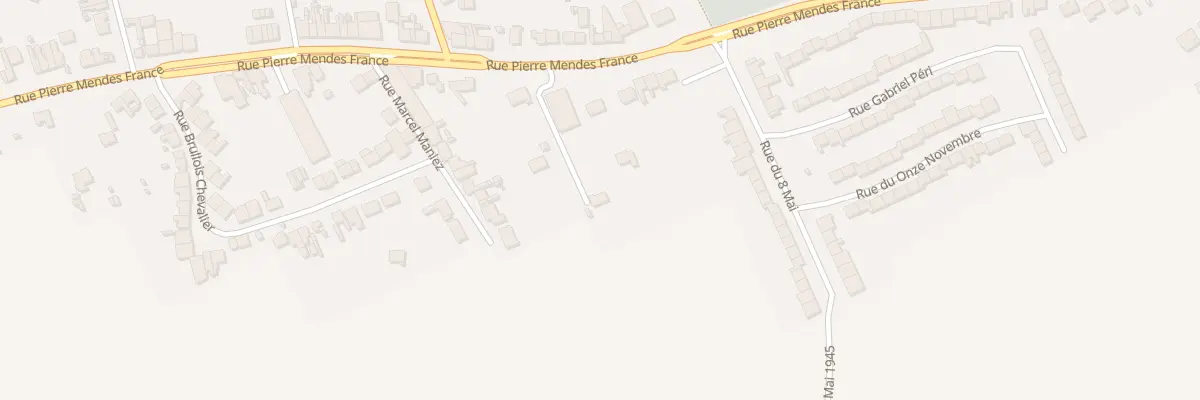 Plan du 114 Rue Pierre Mendes France à Vendin-lès-Béthune