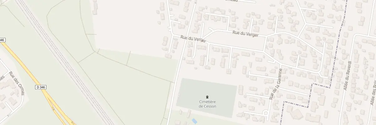 Plan du 100 Rue du Verger à Cesson