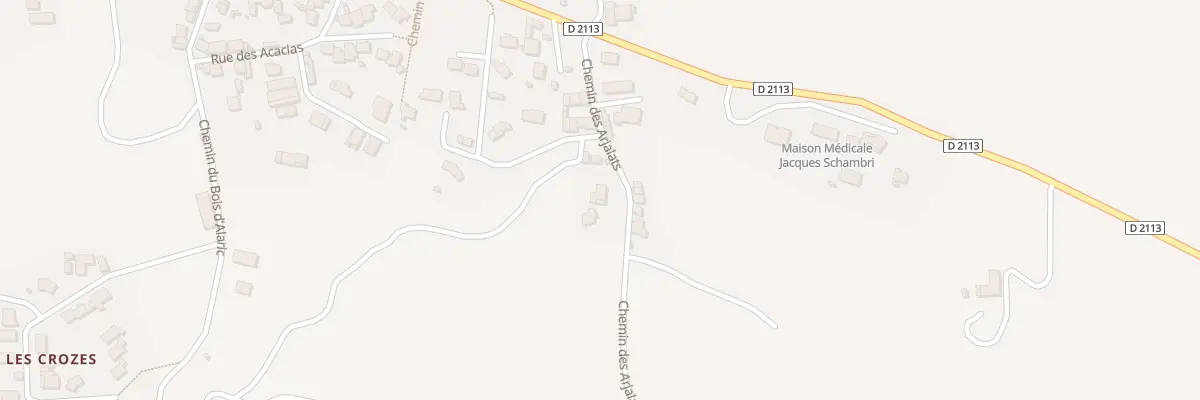 Plan du 6B Che des Arjalats à Douzens