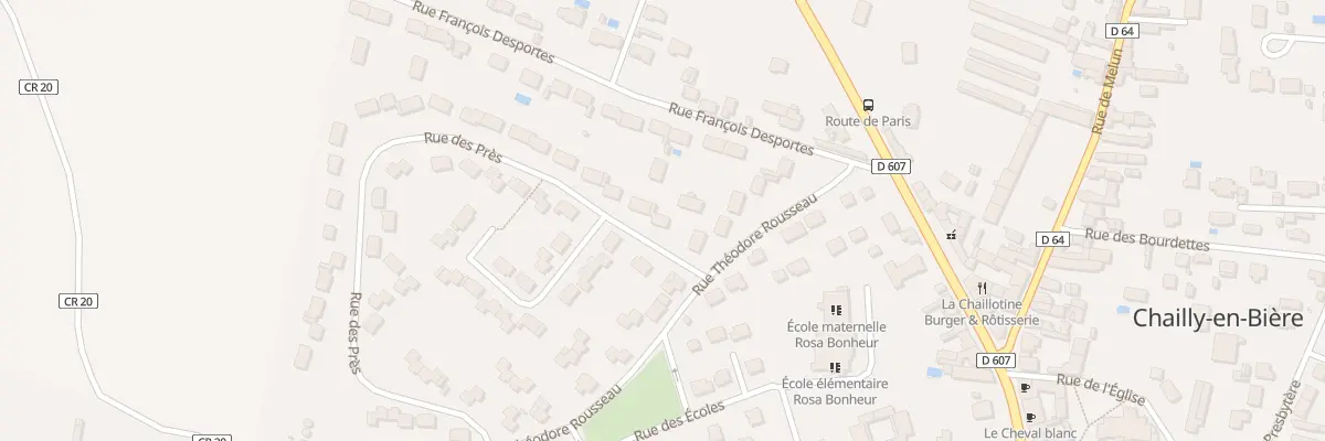Plan du 4 Rue des Prés à Chailly-en-Bière
