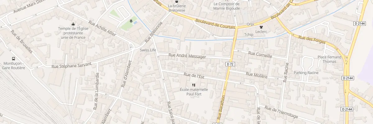 Plan du 15 Rue André Messager à Montluçon