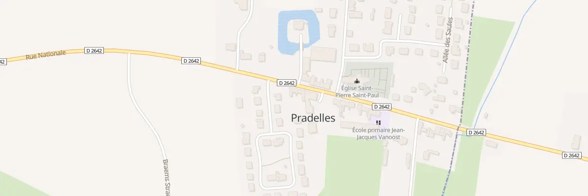 Plan du 602 Rue Nationale à Pradelles