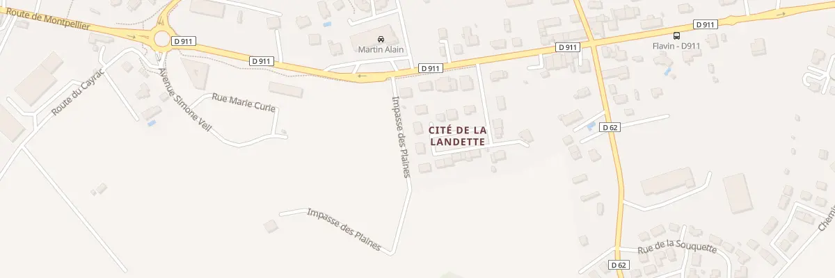 Plan du 16 Cité de la Landette à Flavin