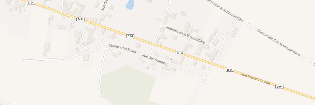 Plan du 1 Rue des Trembles à Mignerette