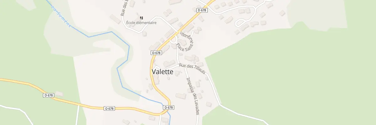 Plan du 5110 Le Bourg à Valette