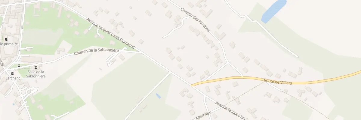 Plan du 29T Av Jacques Louis Dumesnil à Larchant