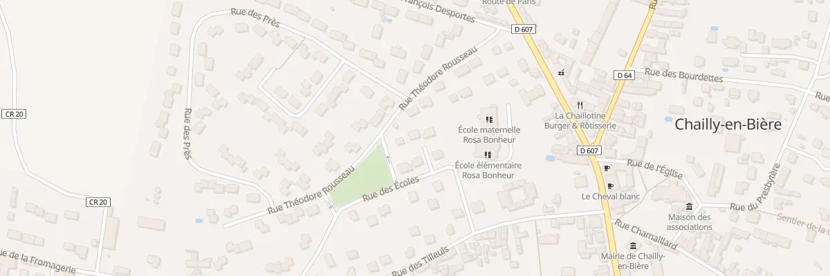 Plan du 15 Rue des Ecoles à Chailly-en-Bière