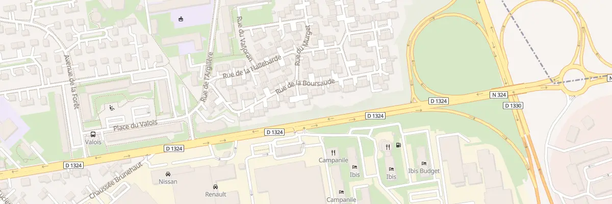 Plan du 24 Rue de la Boursaude à Senlis