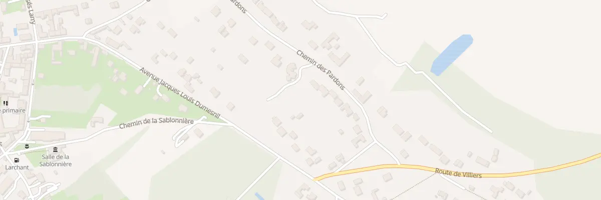 Plan du 15 Che des Pardons à Larchant