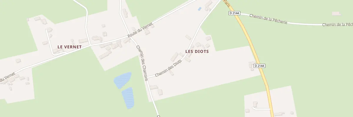 Plan du 212 Che des Diots à Meaulne-Vitray