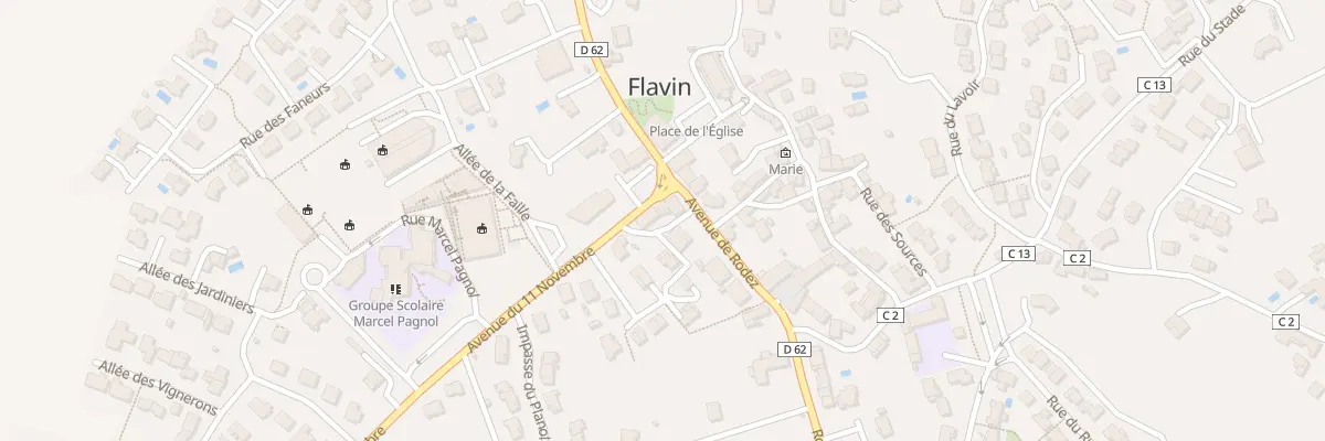 Plan du 373 Rte de Rodez à Flavin