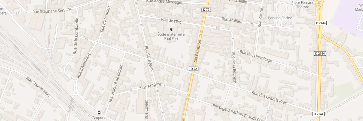 Plan du 45 Rue des Grands Prés à Montluçon