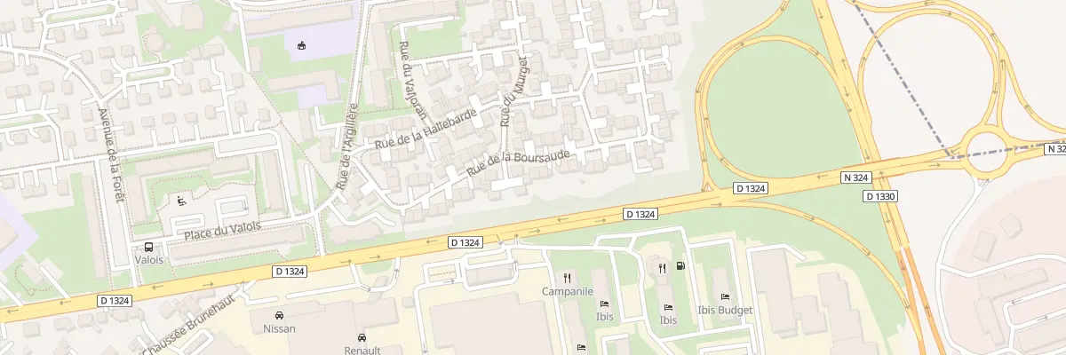 Plan du 28 Rue de la Boursaude à Senlis