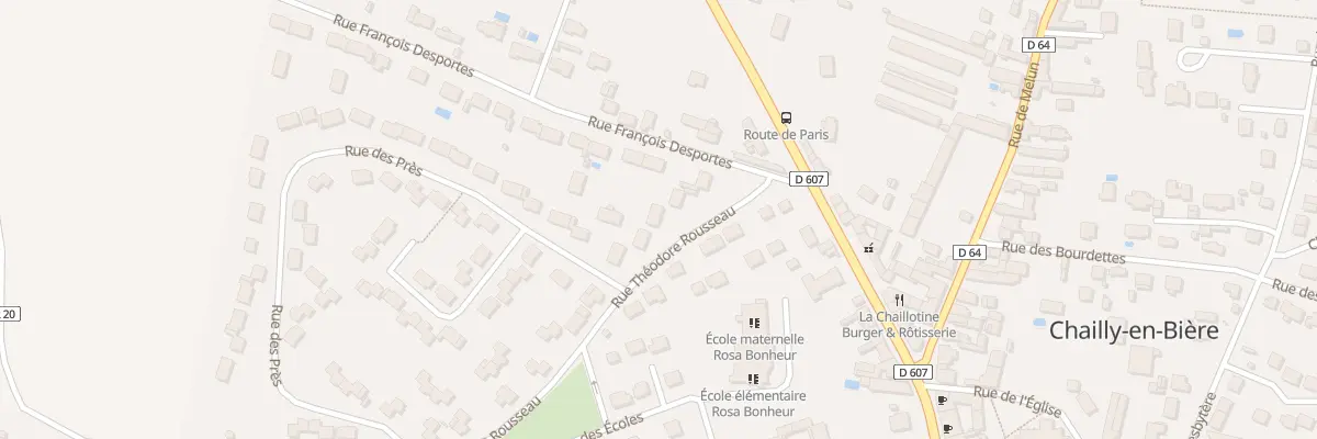 Plan du 4 Rue Théodore Rousseau à Chailly-en-Bière