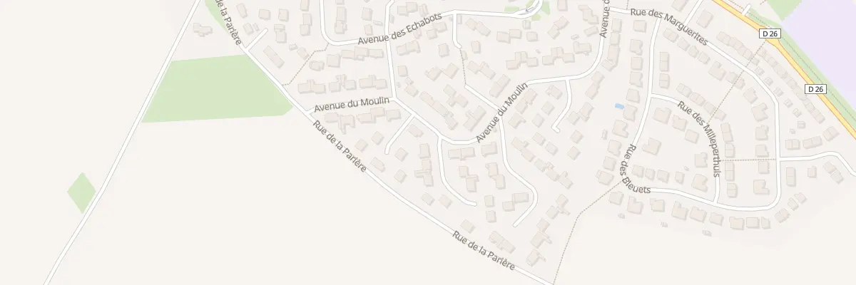 Plan du 2 All des Chardonnerets à Moussy-le-Neuf