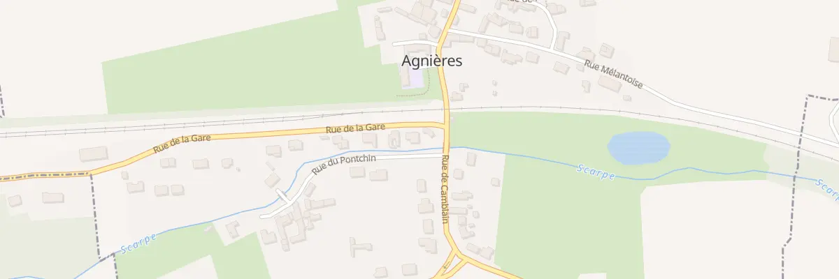 Plan du 1 Rue de la Gare à Agnières