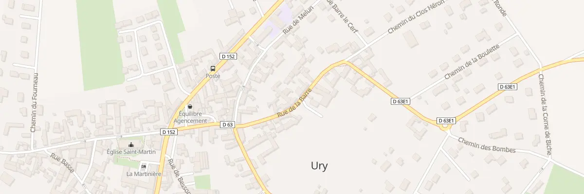 Plan du 9 Rue de la Barre à Ury