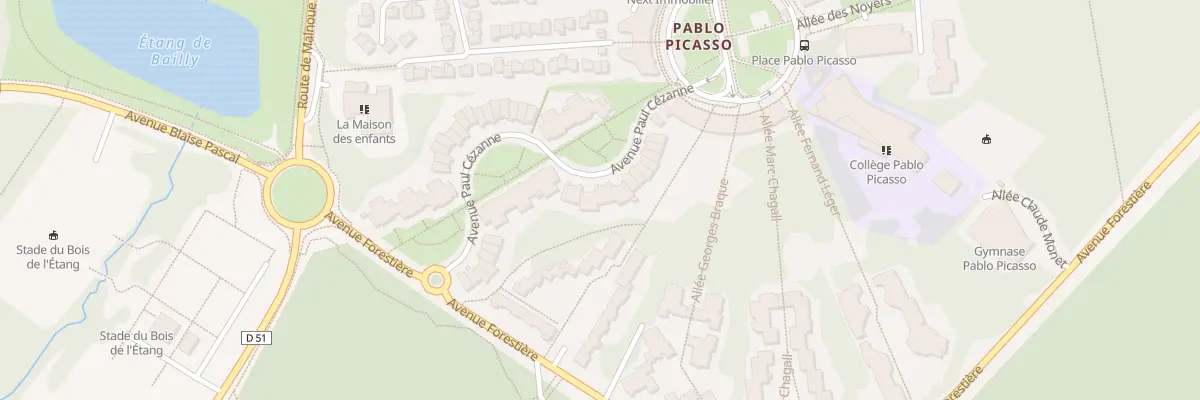 Plan du 58 Av Paul Cézanne à Champs-sur-Marne