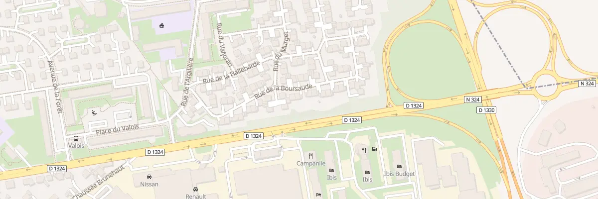 Plan du 30 Rue de la Boursaude à Senlis
