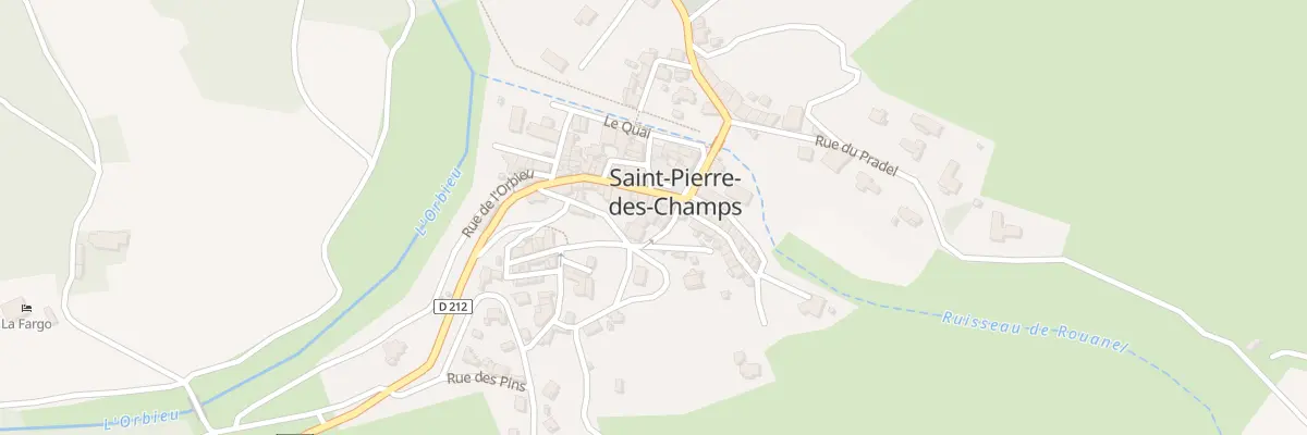 Plan de la Rue du Roc à Saint-Pierre-des-Champs