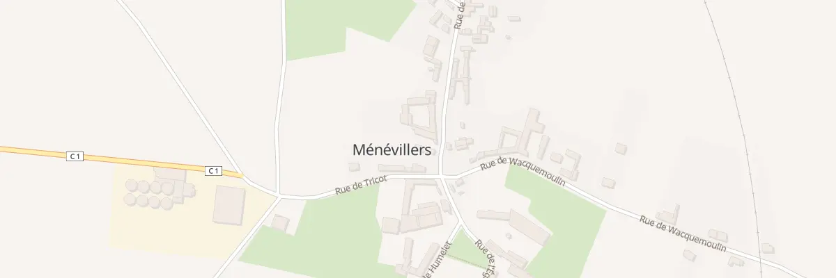 Plan du 1 Rue de Méry à Ménévillers