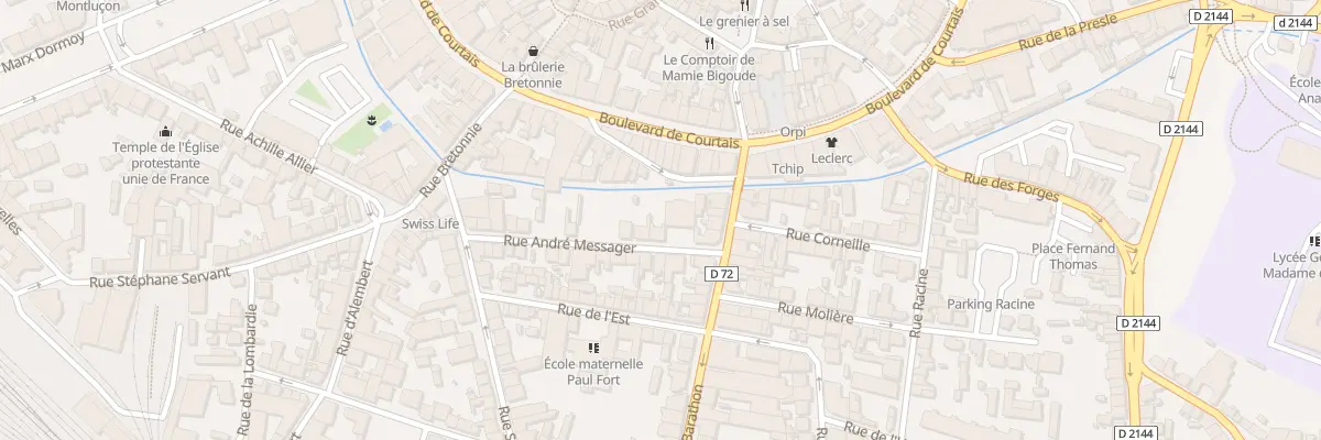 Plan du 6 Rue André Messager à Montluçon