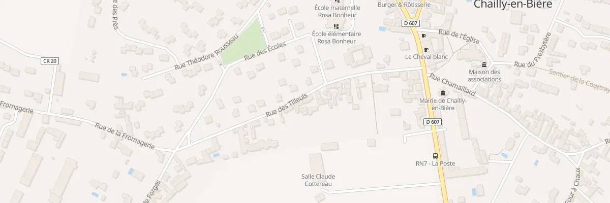 Plan du 33 Rue des Tilleuls à Chailly-en-Bière
