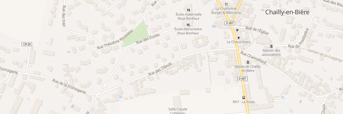 Plan du 12 Rue des Tilleuls à Chailly-en-Bière