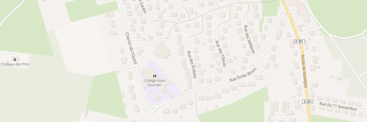 Plan du 49 Rue des Erables à Lusigny