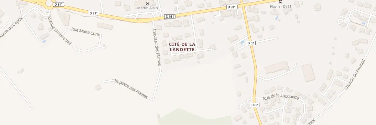 Plan du 9 Cité de la Landette à Flavin