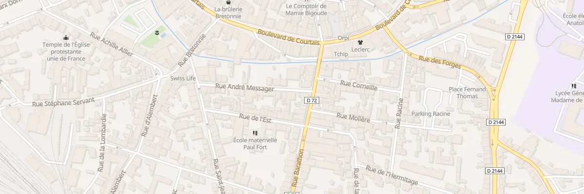 Plan du 3 Rue André Messager à Montluçon