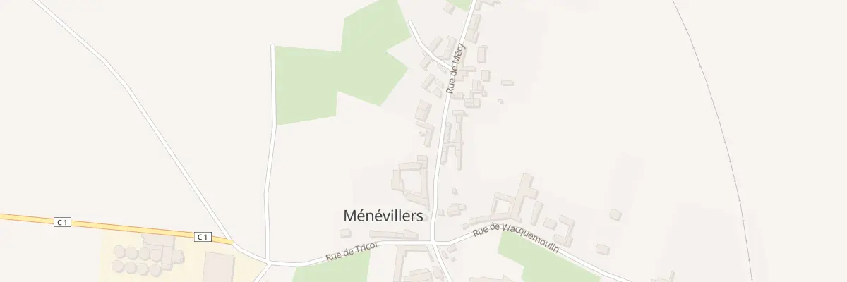 Plan du 5 Rue de Méry à Ménévillers