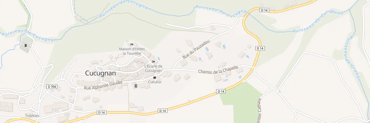 Plan du 1 Che de la Chapelle à Cucugnan