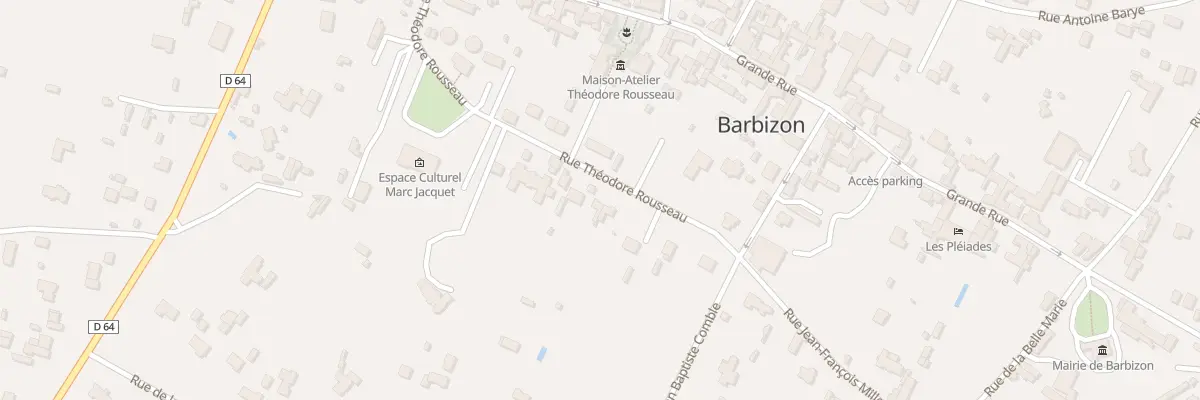 Plan du 11 Rue Theodore Rousseau à Barbizon