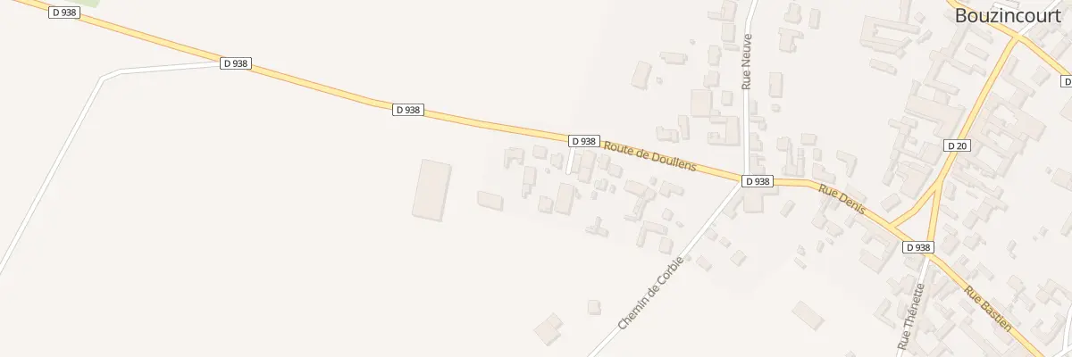 Plan du 165 Rte de Doullens à Bouzincourt