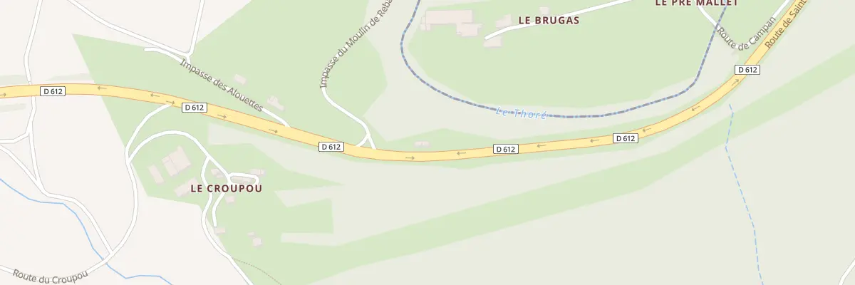 Plan du 5208 Le Croupou à Lacabarède
