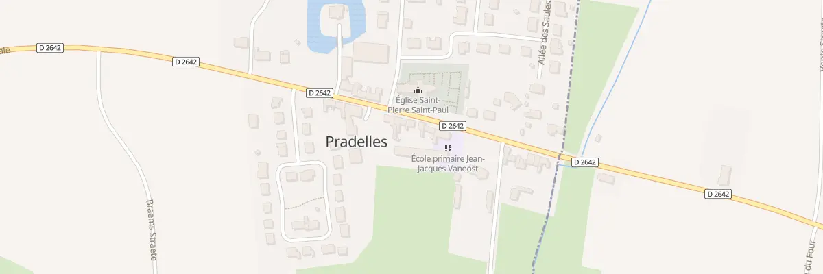 Plan du 694 Rue Nationale à Pradelles