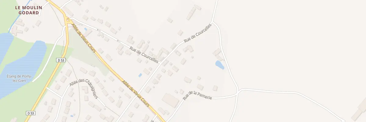 Plan du 20B Rue de Courcelles à Poilly-lez-Gien