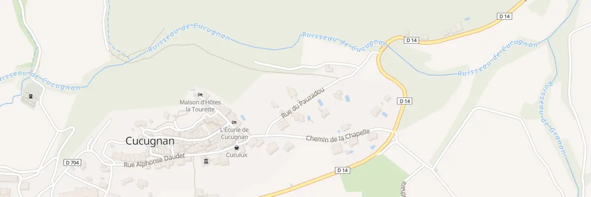 Plan du 7 Rue du Pauzadou à Cucugnan