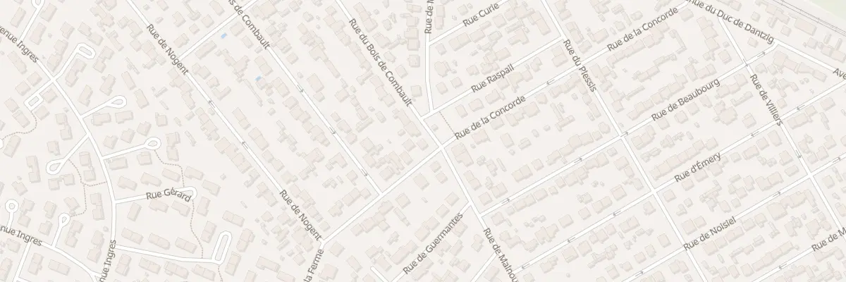 Plan du 1 Rue du Bois de Combault à Pontault-Combault