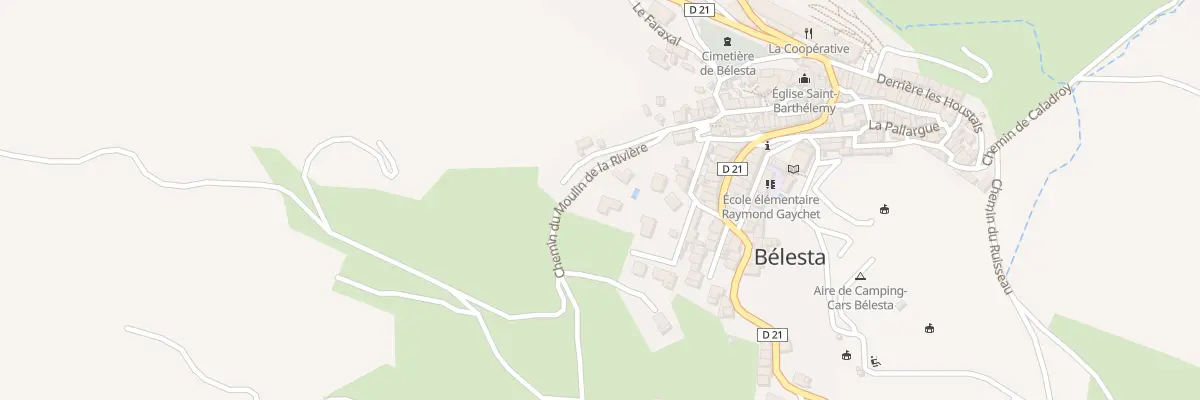 Plan du 1T Chem de la Cruz à Bélesta