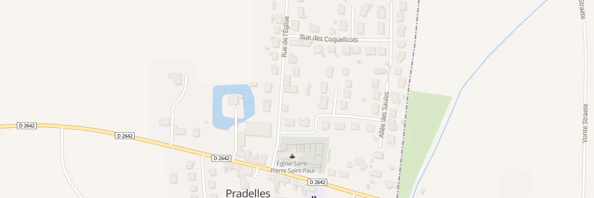 Plan du 112 Rue de l’Eglise à Pradelles