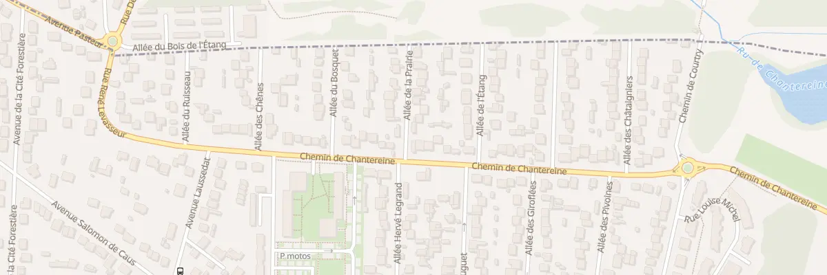 Plan du 2 All de la Prairie à Chelles