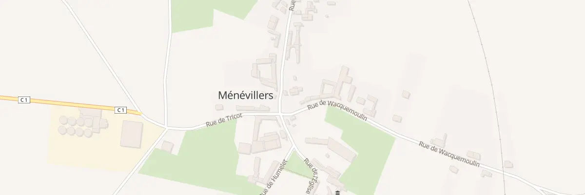 Plan du 1 Rue de Wacquemoulin à Ménévillers