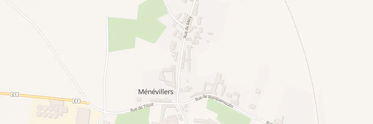 Plan du 4 Rue de Méry à Ménévillers