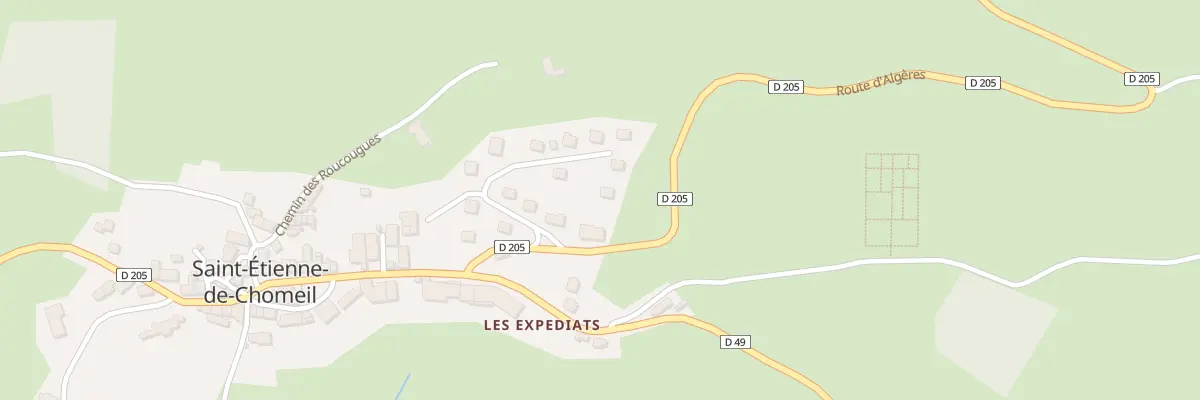 Plan du 12 Qua des Pradis à Saint-Étienne-de-Chomeil
