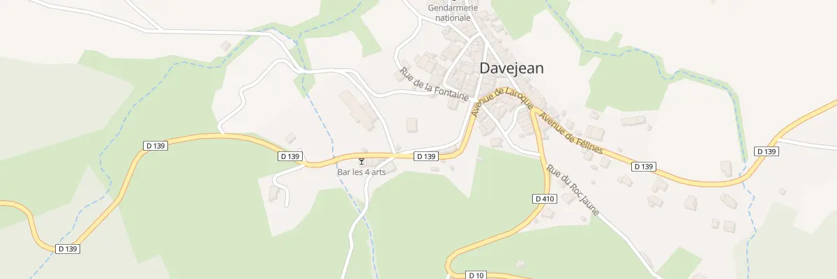 Plan du 1 Av de Laroque à Davejean